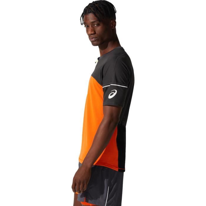 Maillot de Running Homme Asics Fujitrail Orange Cdiscount Sport