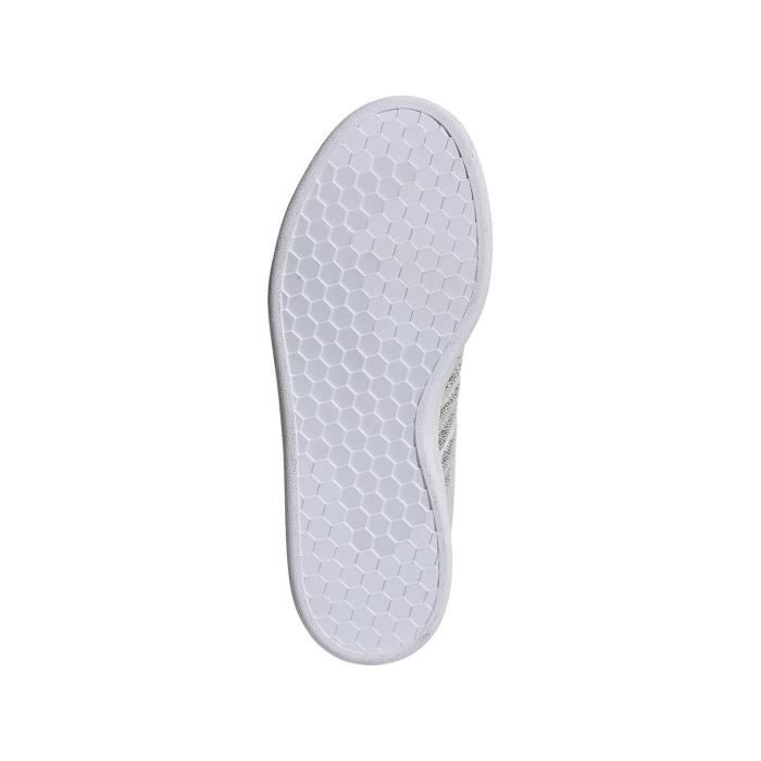 Baskets Adidas Grand Court argent femme Gris Cdiscount Chaussures