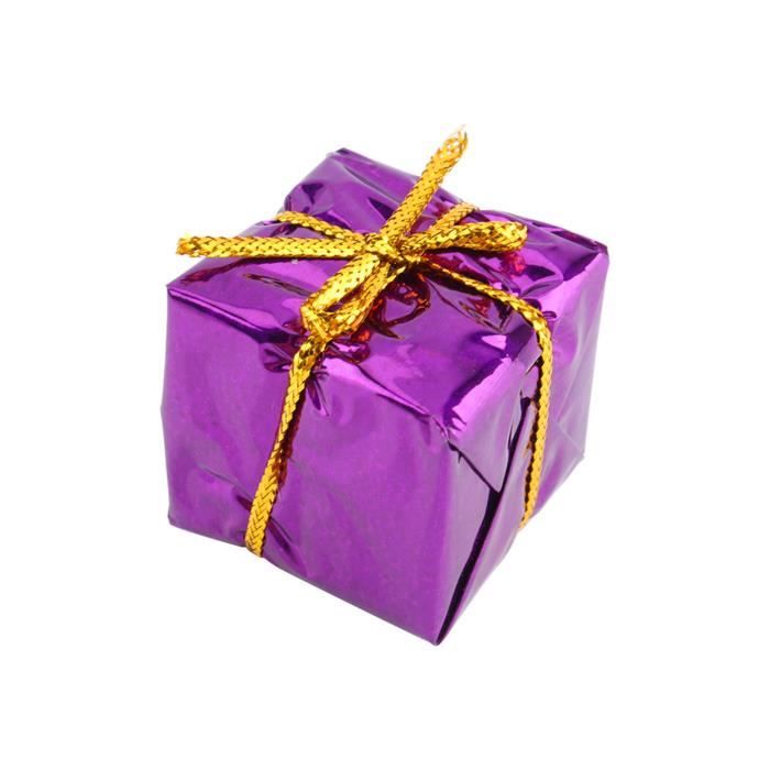 JAR 12pcs multi couleur boîtecadeau de Noël ornements de fête arbre de