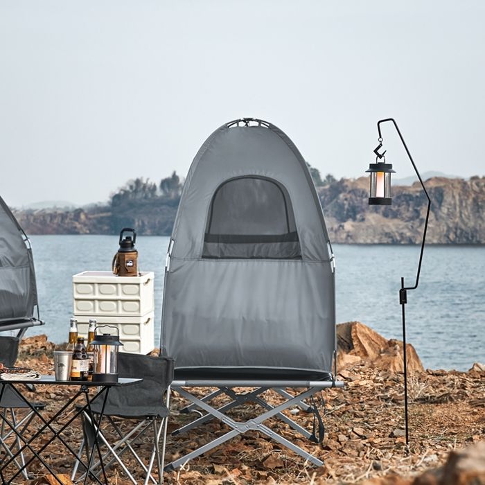 Lit Camping Adulte Lit De Camp Pliant GOPLUS Avec Matelas & Oreiller - Portable, 150kg Charge, Sac Inclus Lit Couchage Extérieur