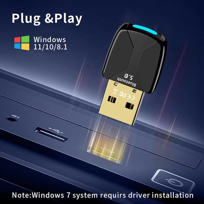 Adaptateur Bluetooth 5.4 pour PC, dongle USB Bluetooth, EDR