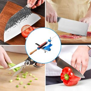 Aiguiseur De Couteau De Poche Mini - Pierre Anti-saut, Design Suspendu, Pour Couteaux De Cuisine, Ciseaux, Portable