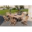 Ensemble En Teck Table Extensible De Jardin 180 240 Cm 6