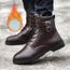 Bottes hiver chaud cheville homme Souliers simple travail Tooling Hommes  Ceinture Bottes Boucle marron Marron - Cdiscount Prêt-à-Porter