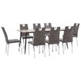 !Buy8981Belle - Set de table à manger avec 8 Chaises de cuisine - Ensemble repas Scandianve - Ensemble table à manger de 6 à 8 perso-0