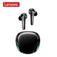 Lenovo XT92 Bluetooth 5.1 Casque de jeu TWS Gaming Écouteurs Sans fil Noir-0