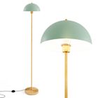 COSTWAY Lampadaire sur Pied 163 CM, Base Anti-basculement, Interrupteur à Pied, Lampe en Métal Moderne pour Salon Chambre Bureau
