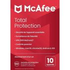 Antivirus - McAfee Total Protection 2025 - (10 Appareils - 1 An) - Version Téléchargement