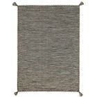 THE DECO FACTORY Tapis salon en coton tissé tressé marron 160x230
