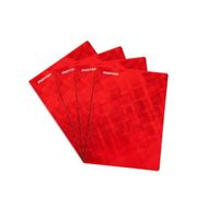 Mintra lot de 4 Cahiers 90 gm agrafés en Couverture Carton 24X32 Grands Carreaux Seyes Rouge 96 pages