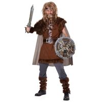 Déguisement Viking Puissant pour homme - Multicolore - Tunique, Cape, Manchons, Sur-bottes, Bandeau