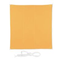 Voile d'ombrage carrée jaune - RELAXDAYS - Carré - Imperméable - Anti UV - Plus de 250 g/m²