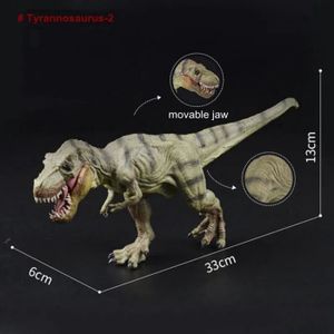 FIGURINE - PERSONNAGE Tyrannosaure-2 - Jouet de Simulation de dinosaure 