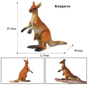 FIGURINE - PERSONNAGE Nouveau - Figurine de kangourou réaliste, Animal s