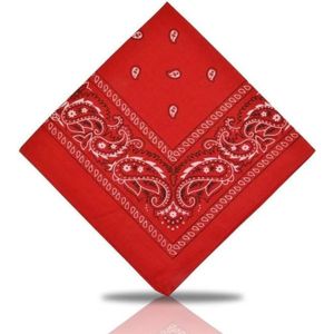 1 x bandana foulard rouge paisley 100% coton foulard foulard nickituch rouge 