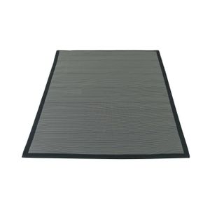 TAPIS D’EXTÉRIEUR Tapis de protection pour barbecue - Solys - PVC - Noir - 120 x 180 cm - Traitement anti UV