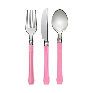 fourchette et cuill/ère r/éutilisables pour le camping couteau S/élection varie com-four/® 12 couverts