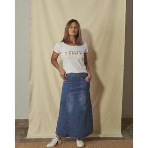 jupe longue denim