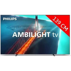 Téléviseur LED TV OLED 4K 139 cm PHILIPS 55OLED708/12 - Ambilight