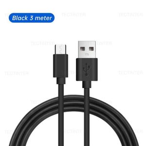 Câble Micro USB 3 Mètres Blanc Pour Huawei Y9 2019 - Charge Et Synchronisation