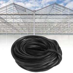 SERRE DE JARDINAGE SALUTUYA Fournitures d'accessoires serre chaude câble ligne bande en caoutchouc serre noire pour cachetage en verre (10m )