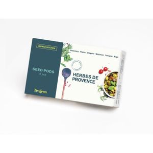 GRAINE - SEMENCE TREGEN Kit 6 capsules Herbes Provence- Pour potager d'intérieur