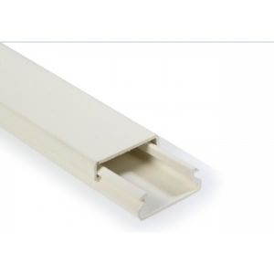Passe c/âbles Heidemann 09936 blanc pur 20X10mm 2m