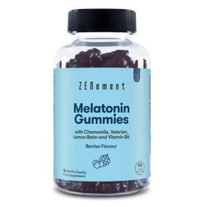 COMPLEMENTS ALIMENTAIRES - DETENTE Melatonine Gummies avec Camomille, Valériane, Mélisse et Vitamine B6 - 90 Gummies