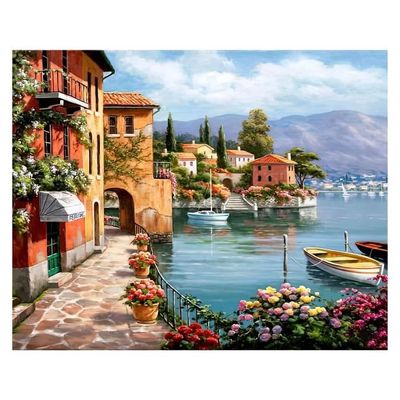 Kit Peinture Par Numéros Adulte - 4 Tableaux Fleurs 20x30 Cm Avec Cadre - Peinture Acrylique, Idéal Débutant, Décoration Maison