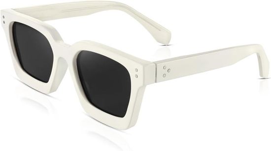 Lunettes De Soleil Polarisées Miroir UV400 - Monture Carrée Rétro Unisexe