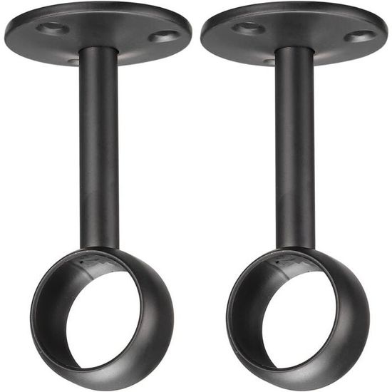 Duendhd Lot de 6 supports de tringle en acier inoxydable de 25 mm