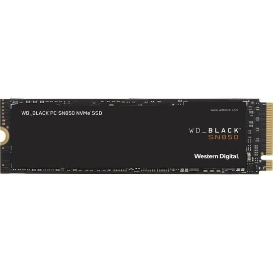 WD Black™- Disque SSD Interne - SN850 - 2To - M.2 NVMe (WDS200T1X0E) - Cdiscount  Informatique