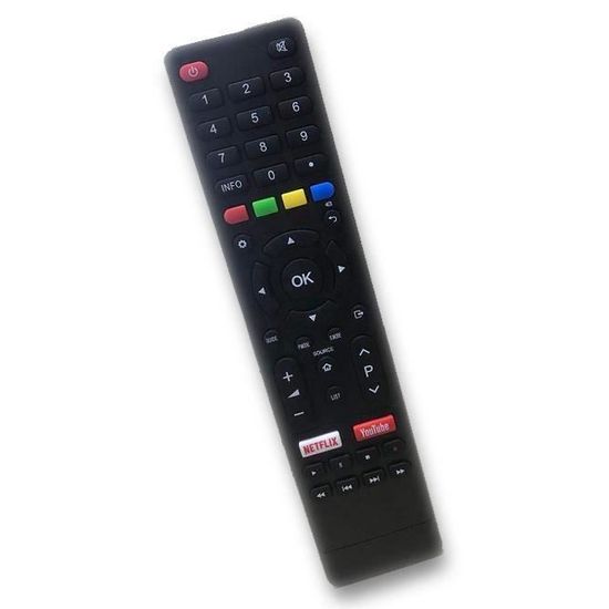 Télécommande de Remplacement pour TV Schneider LD32-SCA05HB LD32-SCN06HB LD40-SCN06FHB LED32-SCP200H LED32-SCPX200H LED43-SCP200K