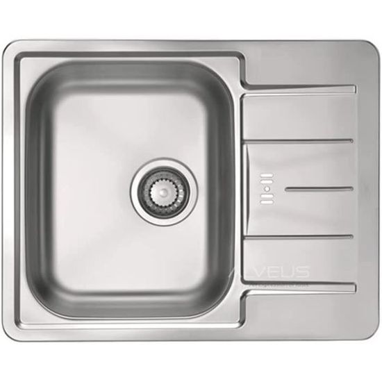 Évier de cuisine rond en acier inoxydable WILLONIN 1 bac 41x41x18cm Évier de cuisine rond en acier inoxydable WILLONIN 1 bac 41x41x18cm