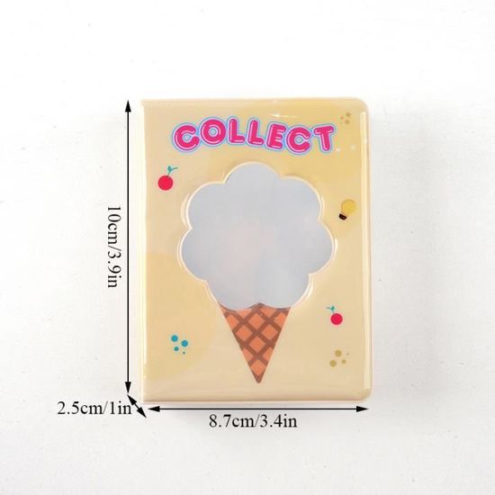 eTone Lot de 4 Mini Albums Photo 640 Pochettes 2 x 3 Pouces pour Fujifilm Instax Mini 7s 8 9 11 25 26 40 50s 70 90 Appareil Photo instantané, Polaroid Snap SnapTouch PIC-300 Z2300, Transparent