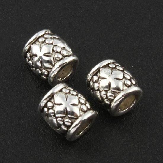 Lot De 20 Capuchons De Perles En Argent Vieilli 5 Mm - Pour Bijoux DIY, Boucles D'oreilles, Colliers, Accessoires Fabrication - 9