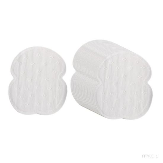 Tampons Anti-transpiration Aisselles - Lot De 100 - Blanc 9,5x12,5 Cm - Non Tissé