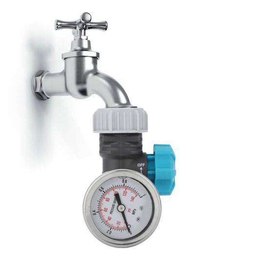 Réducteur Pression D'Eau Réglable Avec Manomètre - Valve G3/4 Pour Jardin & Arrosage