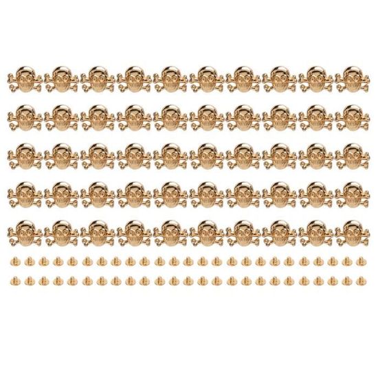 Rivets Tête De Mort - TBEST - Alliage De Zinc - Artisanat De Bricolage - Décoration De Vêtements