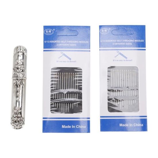 ÉTui à Aiguilles En Bois Pour Ranger Les Aiguilles à Coudre Et Les Aiguilles à Broder, Kit D Aiguilles Avec Protege Doigts Pour A Coudre ÉTui à Aiguilles En Bois Pour Ranger Les Aiguilles à Coudre Et Les Aiguilles à Broder, Kit D Aiguilles Avec Protege Doigts Pour A Coudre