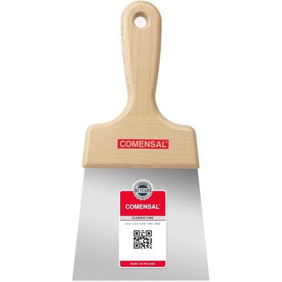 COMENSAL Couteau à Enduit En Inox 140 Mm - Spatule De Façade à Lame