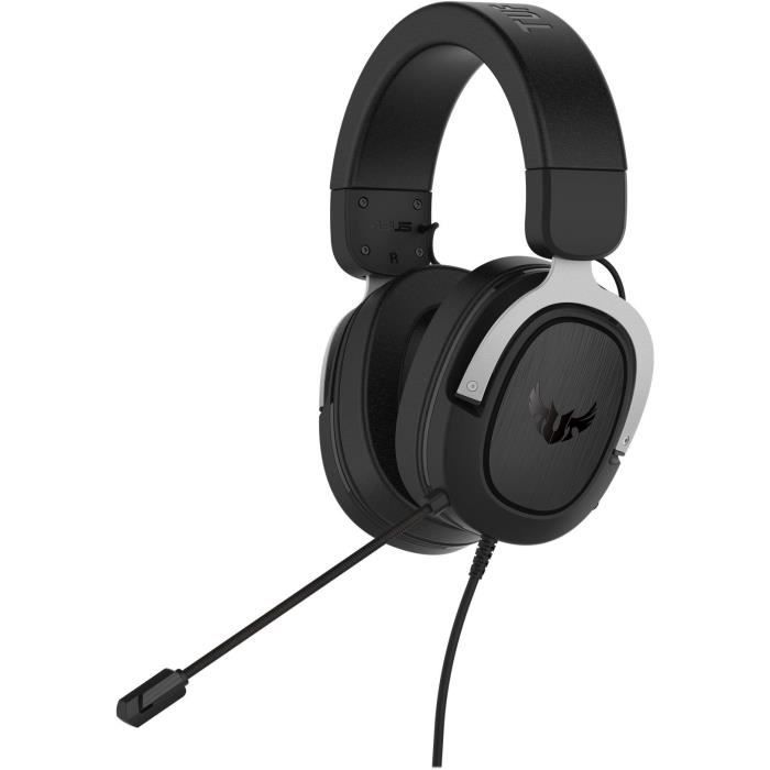 ASUS TUF Gaming H3 Casque Arceau Noir, Gris
