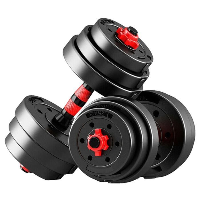 Kit Haltère Musculation - 20KG - Adjustable Haltères