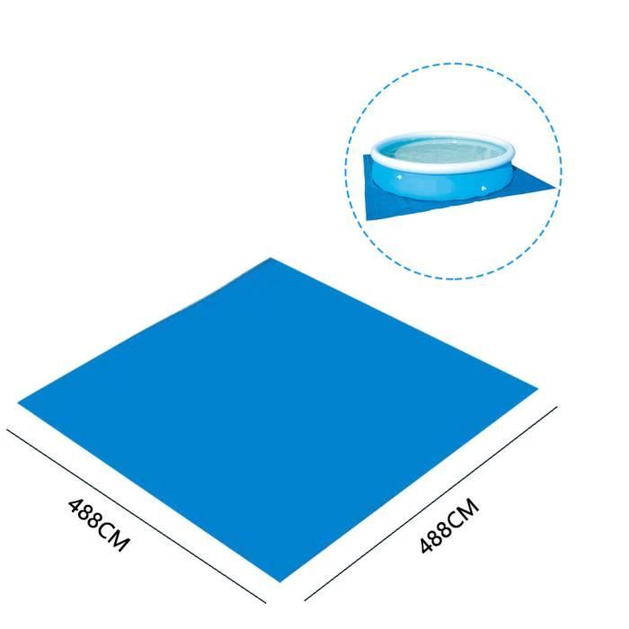 Couverture anti-poussière de tapis de tissu de plancher de tapis de piscine ronde pour l'amusement extérieur de piscine d'eau