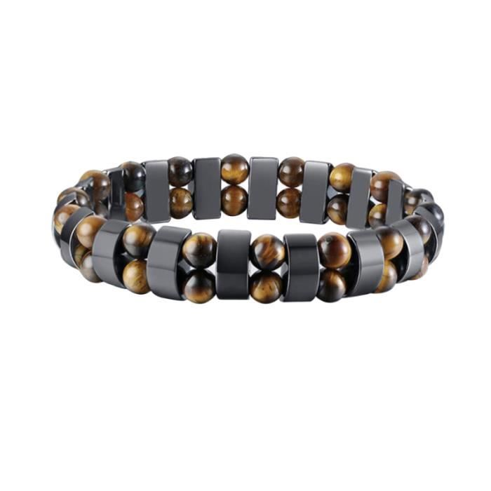 1Pc Bracelet Élégant Accessoire Homme Perles D'hématite pour Réunion Quotidien Hommes BRACELET - GOURMETTE - JONC