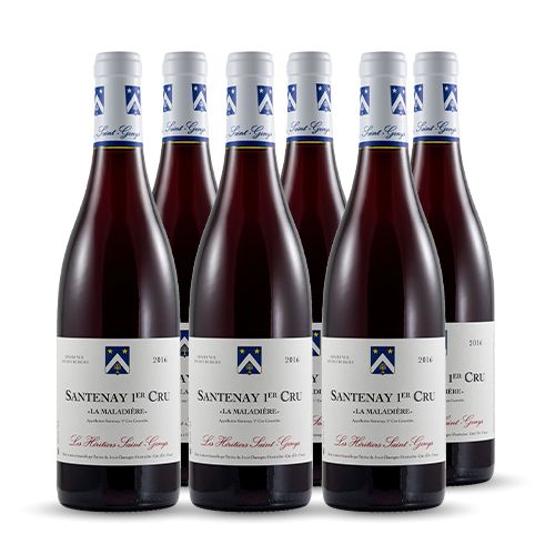 Les Héritiers Saint-Genys Santenay 1er cru La Maladière Rouge 2018 6x75cl