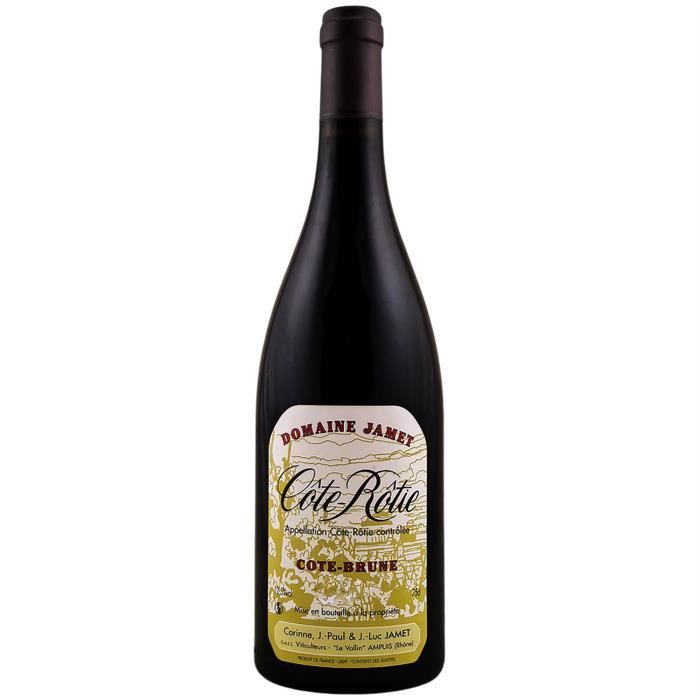 Côte Rôtie Côte Brune Rouge 2019 - 75cl - Domaine Jamet - Vin AOC Rouge de la Vallée du Rhône - Cépage Syrah