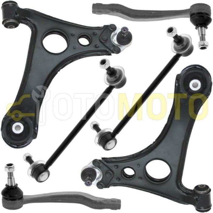 Kit bras de suspension avant compatible MERCEDES CLASSE A W168 composé de 6 pièces
