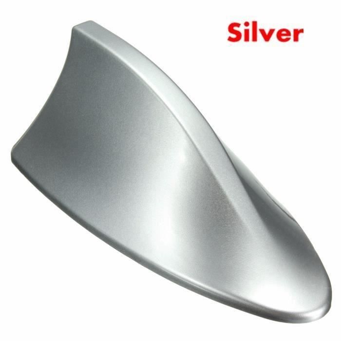 NEUFU Antenne Aerien Universel Style Requin Fin Radio Signal Aerials AM-FM ABS Auto Argent