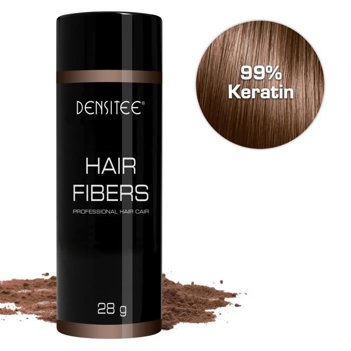 Poudre densifiante Brun Foncé Anti-calvitie • Poudre capilaire DENSITEE • Masque calvitie et racines • Hommes et Femmes